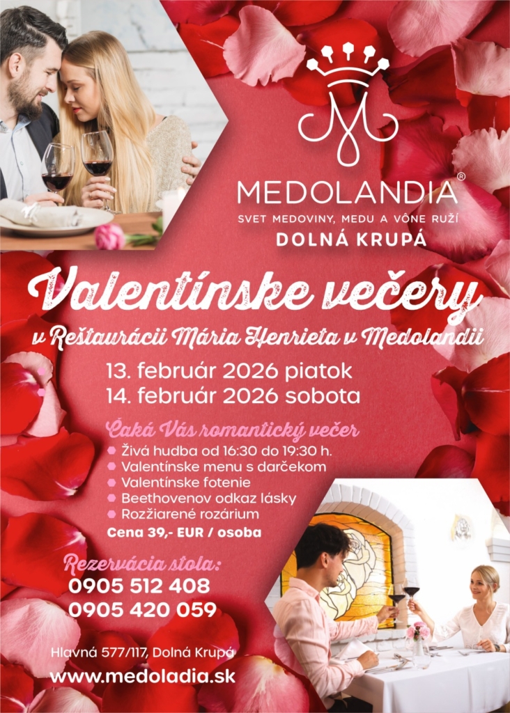 Valentínske hudobné večery v Medolandii